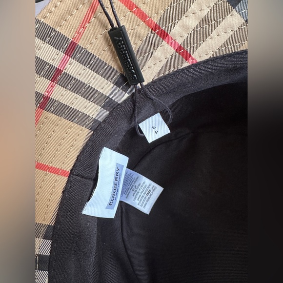 Brand new authentic burberry Vintage Check Technical Cotton Bucket Hat - Picture 4 of 7